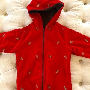 Reversible soft football jacket